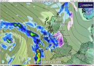 英国气象局警告说，英国可能会变得“更冷”，因为地图上显示了可能下雪的地方